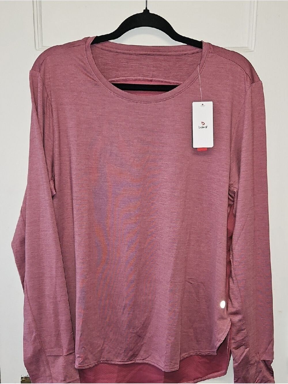 Baleaf Women's Long-Sleeve Crewneck Top - Dusty Rose Pink